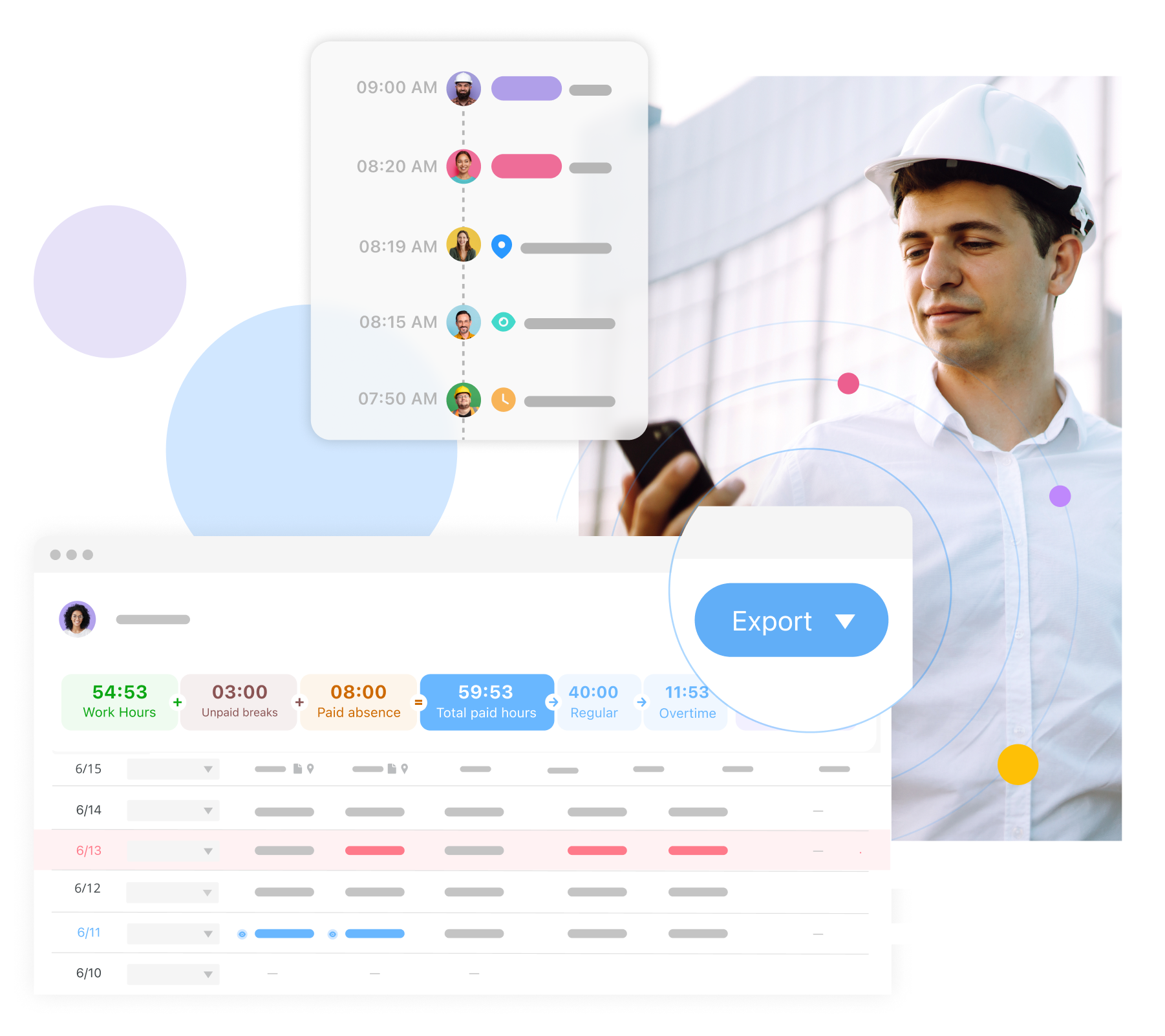 Easy Payroll Process with timesheet app