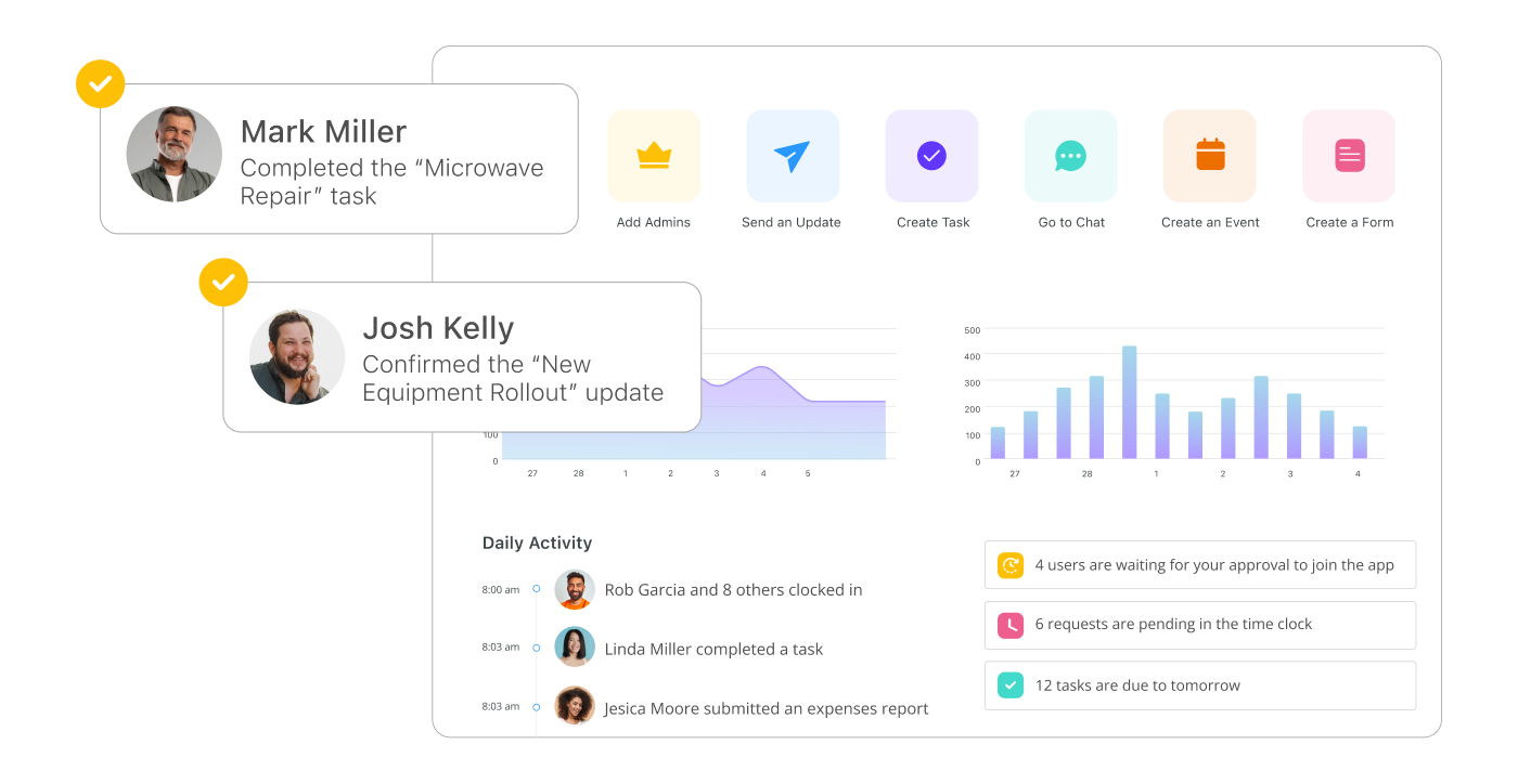 Connecteam app interface