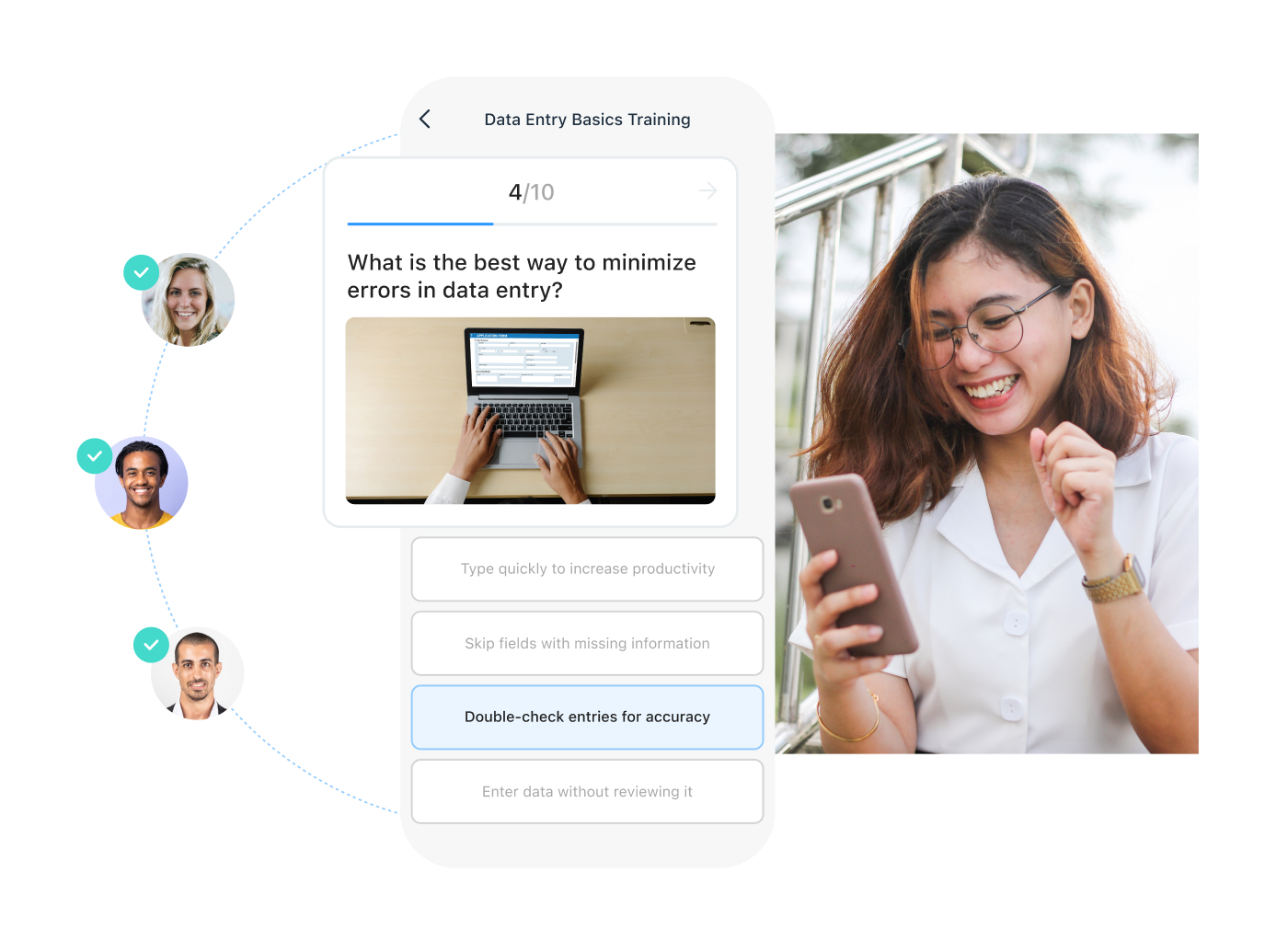 Scrrenshot of Connecteam Survey feature