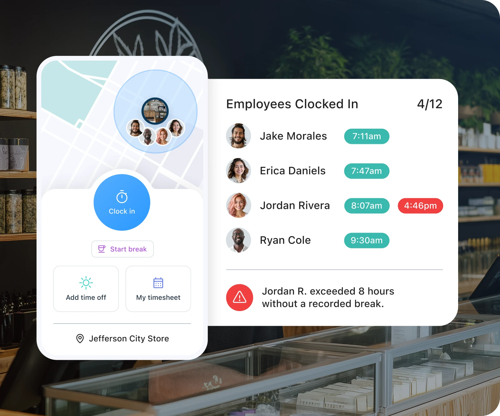 Cannabis time tracking