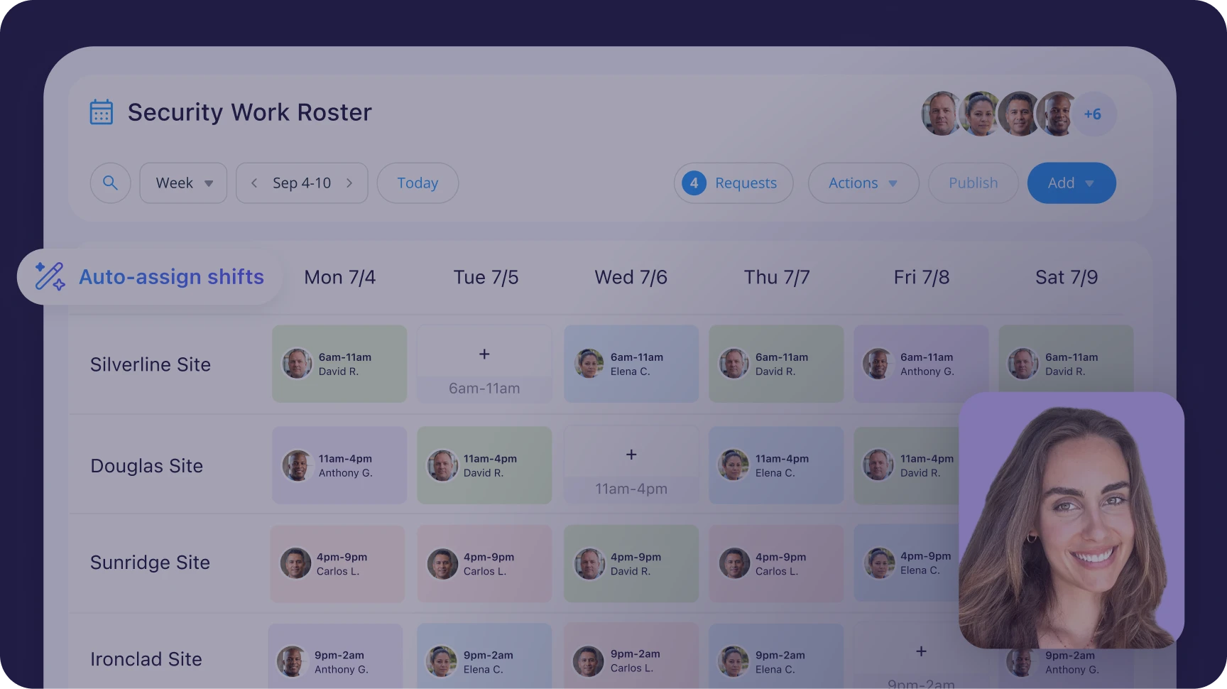 Product tour security schedule