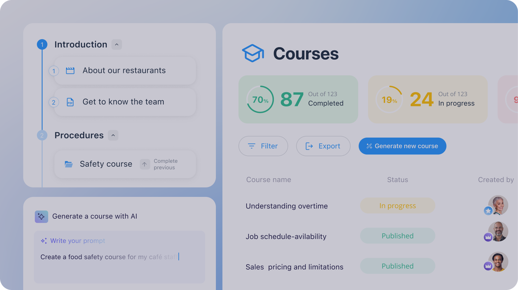 Watch the Connecteam employee training app overview video